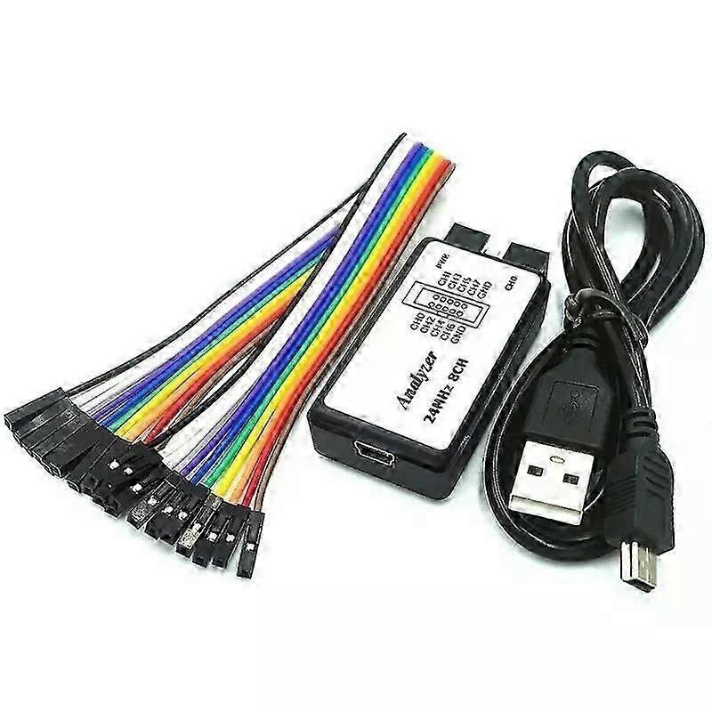 USB Logic Analyzer 24MHz 8 Channel 24M/seconds Logic Analyzer Debugger For ARM FPGA Logic Analyzer Logic 24M 8CH