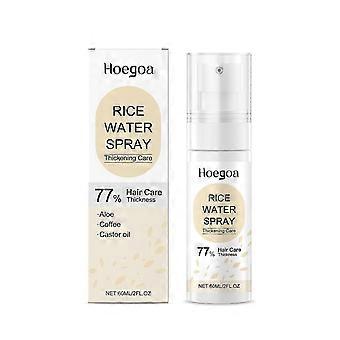 Hair Oil - Rice Water Spray for Hair with Caffeine, Aloe, Castor Oil - Hair Thickening Serum for Thicker, Fuller Hair, Hair Care for Women and Men