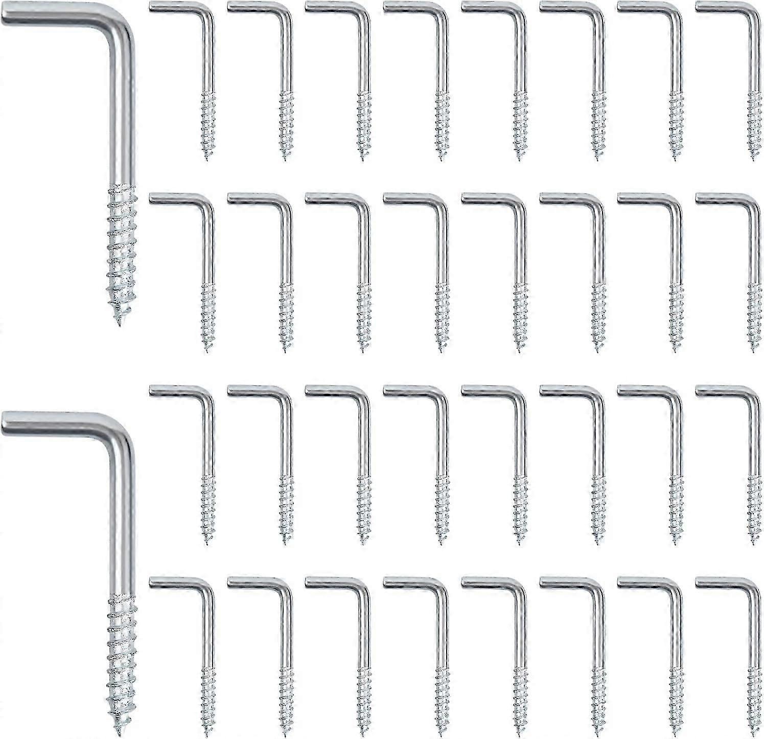100pcs L Hook Bolts, L Shape, Right Angle, Galvanized, for Wall Mounting