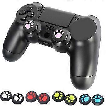 Cat Paw Joystick Grip Cover for Gamepad Use 4Pcs Red Thumb Stick Caps