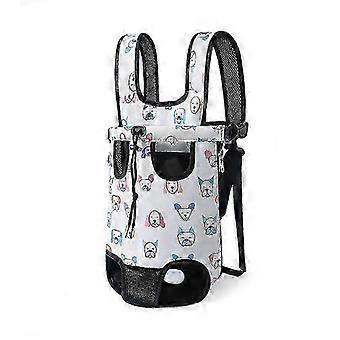 Design 4-corner Pet Chest Carrier Backpack Breathable Hands-free Dog Cat Shoulder Bag