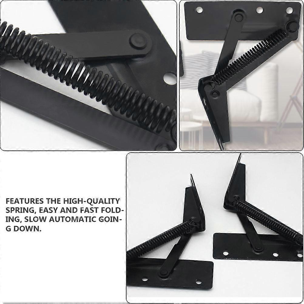 Triangular Spring Hinge Black Steel Hinge for Holding 2Pcs Sofa Accessory