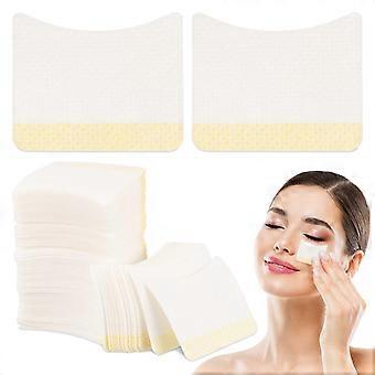 Eyelash Supplies Cotton Makeup Removal Pads Sky-Blue 4.5x3.5cm Eyelash Cream Removal 160Pcs
