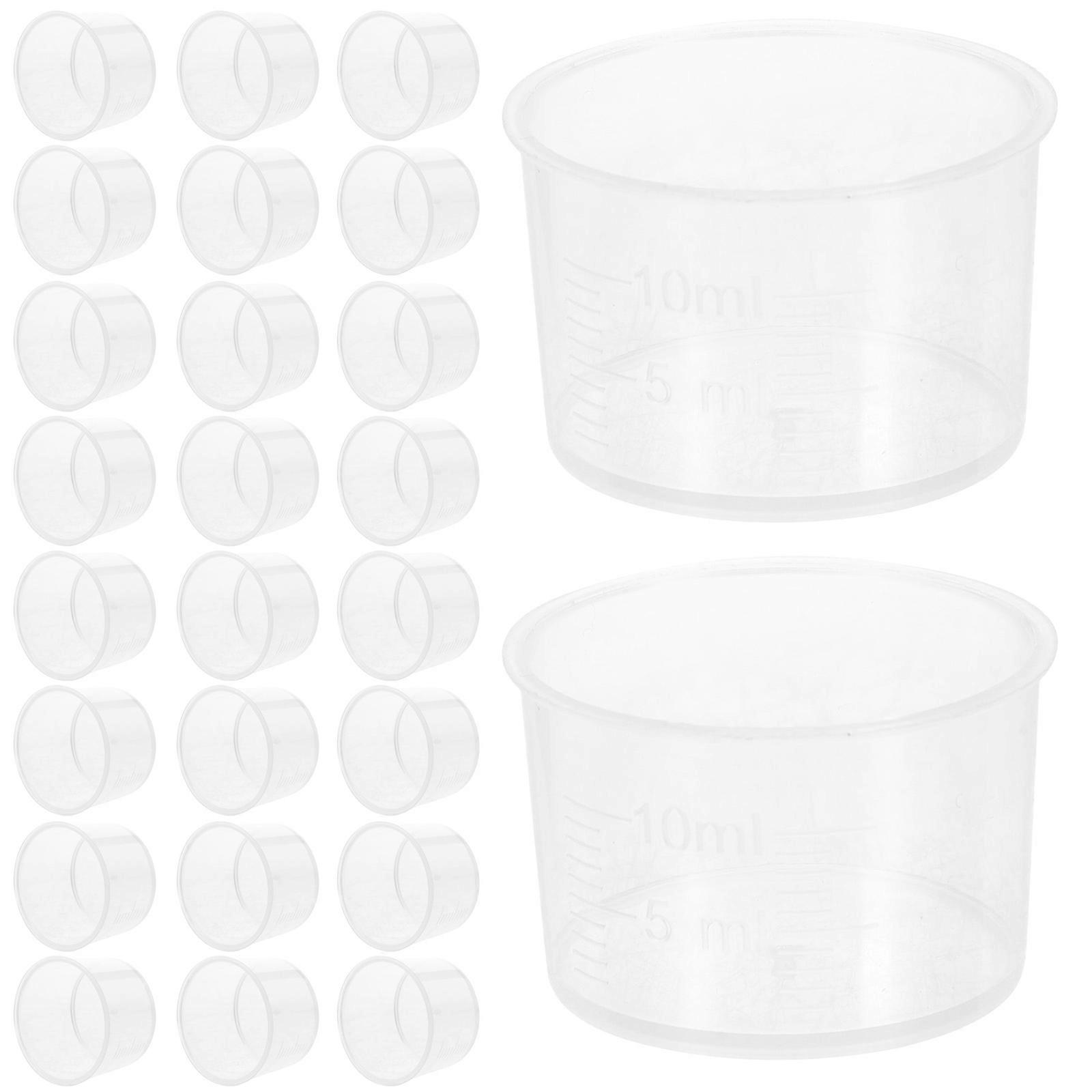 Plastic Measuring Cup Measuring Cup for Laboratory Use 100Pcs