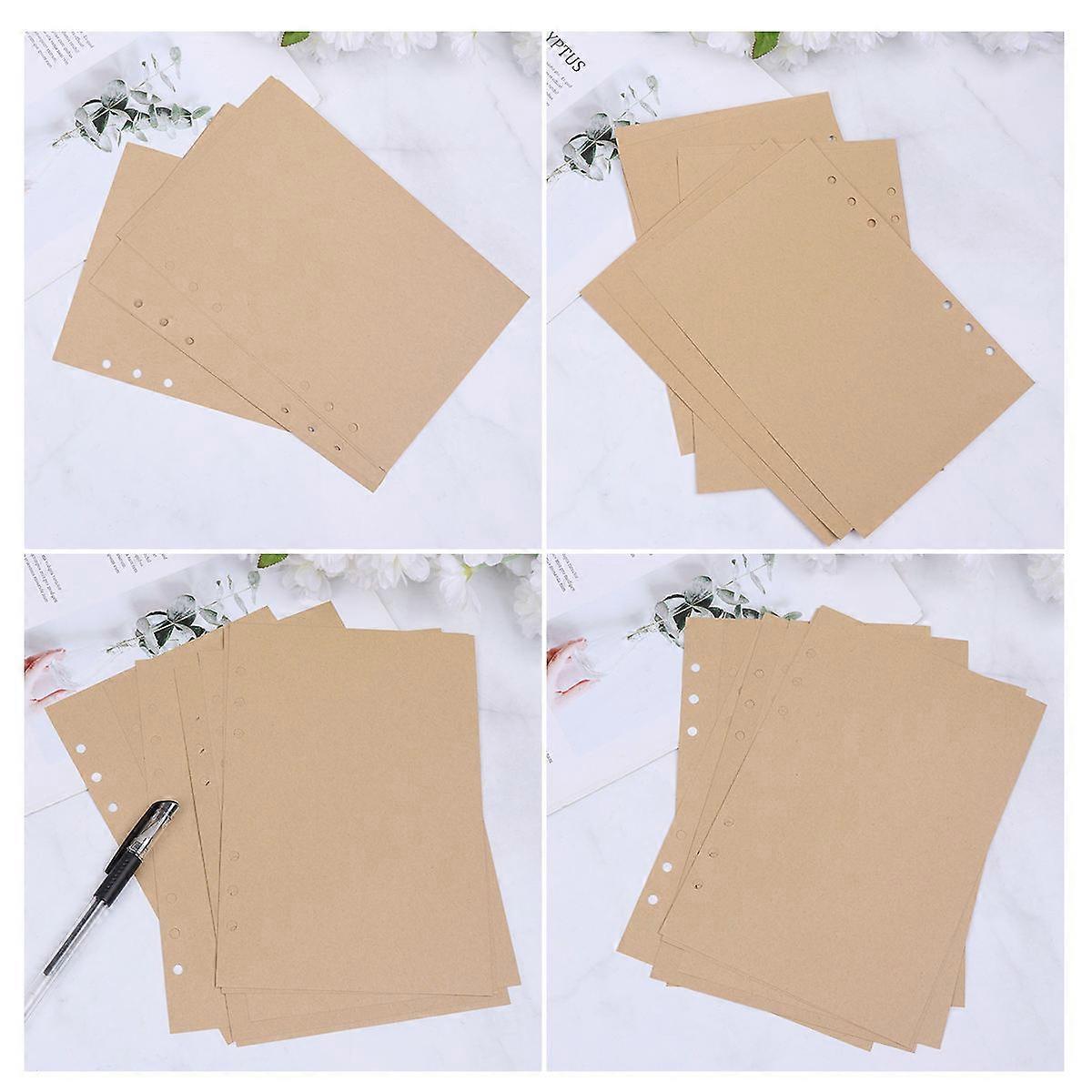 Khaki Empty Refill Paper Loose-Leaf Core for Notebook 320 Sheets A5 Writing Paper