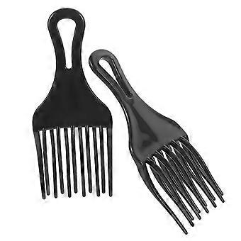 Hair Comb Wide Tooth Comb for Hair Combing 2Pcs Durable Black Plastic