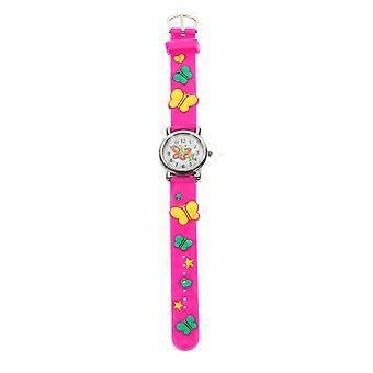Butterflies Watch Children Analog Watch for Kids Cartoon Design
