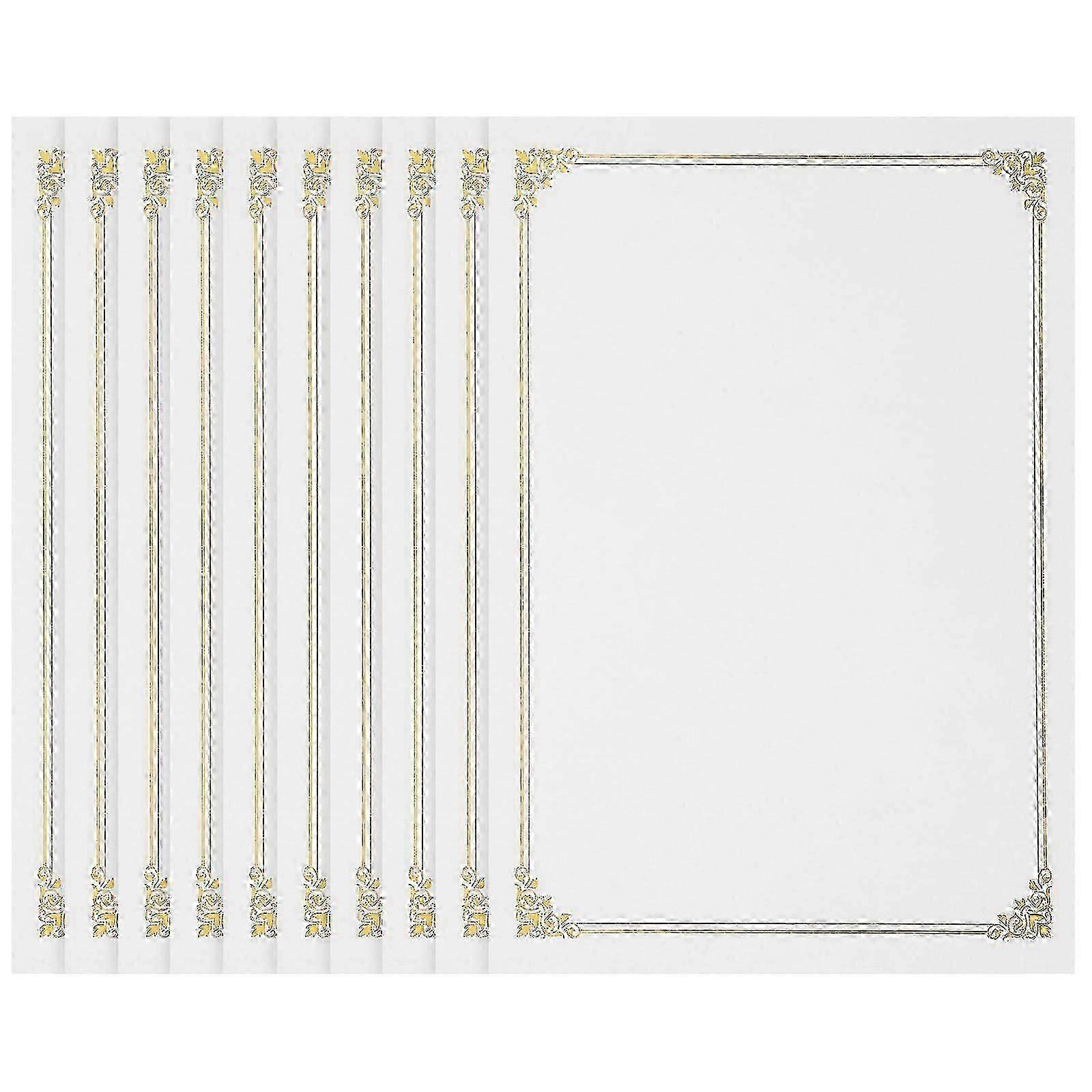 10pcs Blank Certificate Paper A4