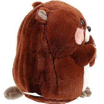 Peluche Marmotte pour bébé, adorable jouet en peluche marron
