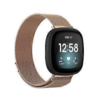 For Fitbit Versa 3 Milanese Watchband, Size:S 202mm