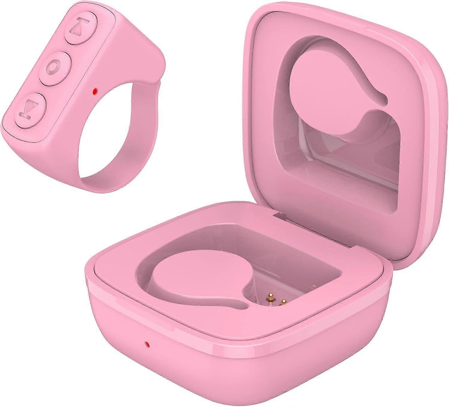 Remote Control Scrolling Ring Bluetooth Shutter Remote For Phone Camera Pink