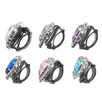 6Pcs Artificial Gemstone Shoes Clip Women Shoes Buckle Retro Shoes Accessory