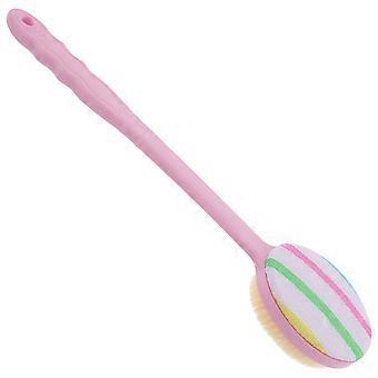 Bathing Brush Dual-Sided for Soft Massage 4Pcs Plastic Body Scrubber Pink