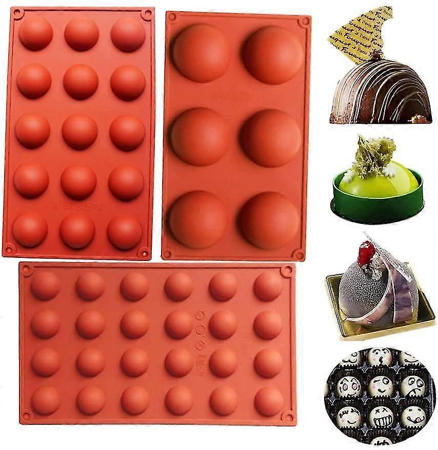 Baking Mold Set, Silicone Dome Shape, For Cake Decoration