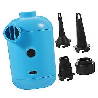 Electric Air Pump with Fast Inflation for Air Mattresses and Pool Inflatables, Blue Compact Design