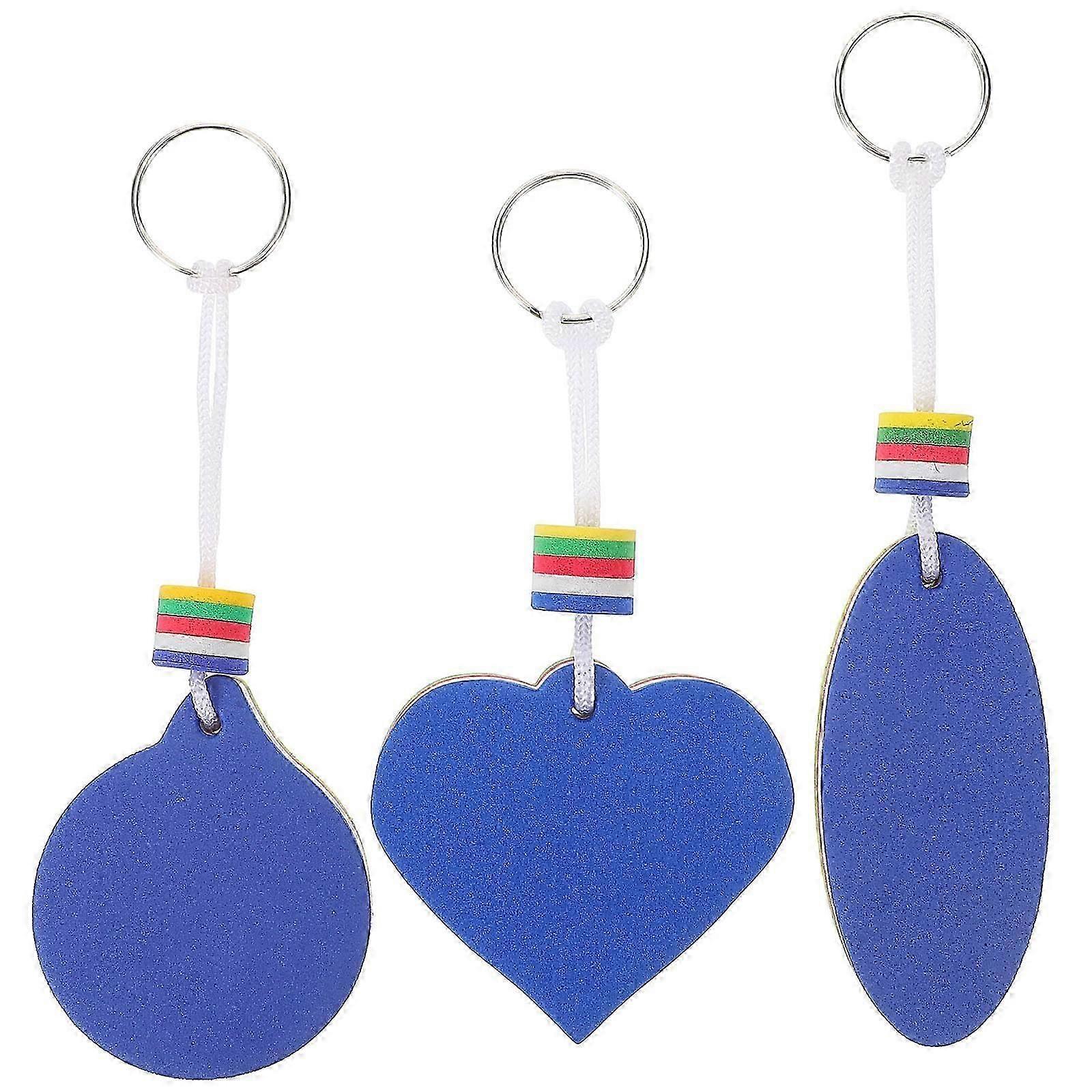 3pcs Water Activity Keychains Floating Pendants Keychains Floating Key Rings