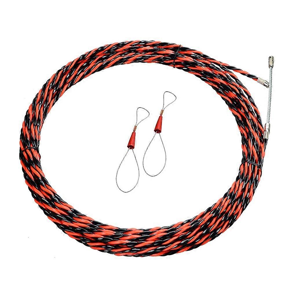 Electrical Threader Lead Tool 30M Cable Wire Guide 3-Strand Wall Threader Cable Stringer with 2 Fasteners.