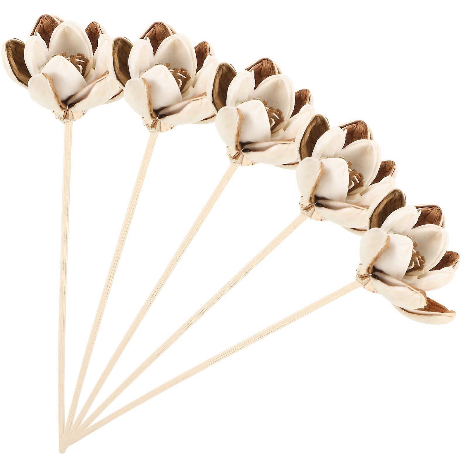 5pcs Aroma Bottle Flower Diffuser Aromatherapy Flower Sticks Flower Diffuser Rods Replacement