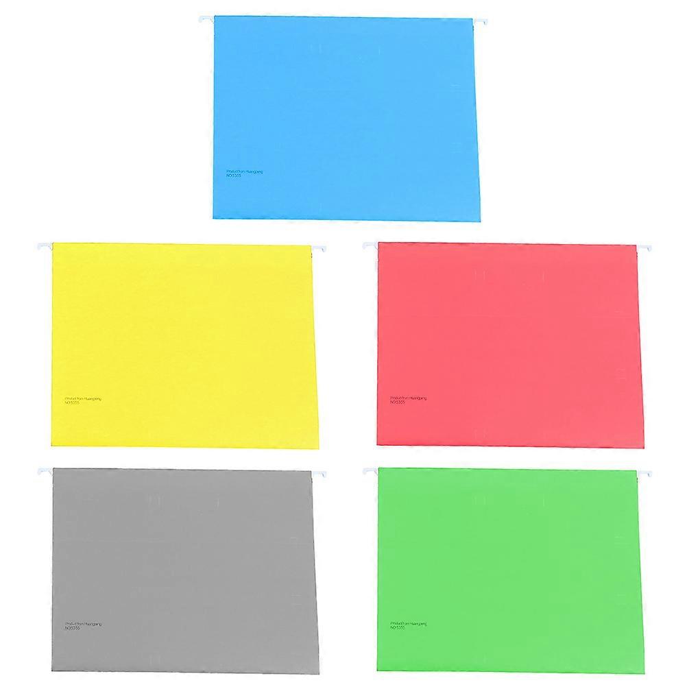 Portable Receipt Folders for Home Hanging File Folder Frames 5Pcs Assorted Color