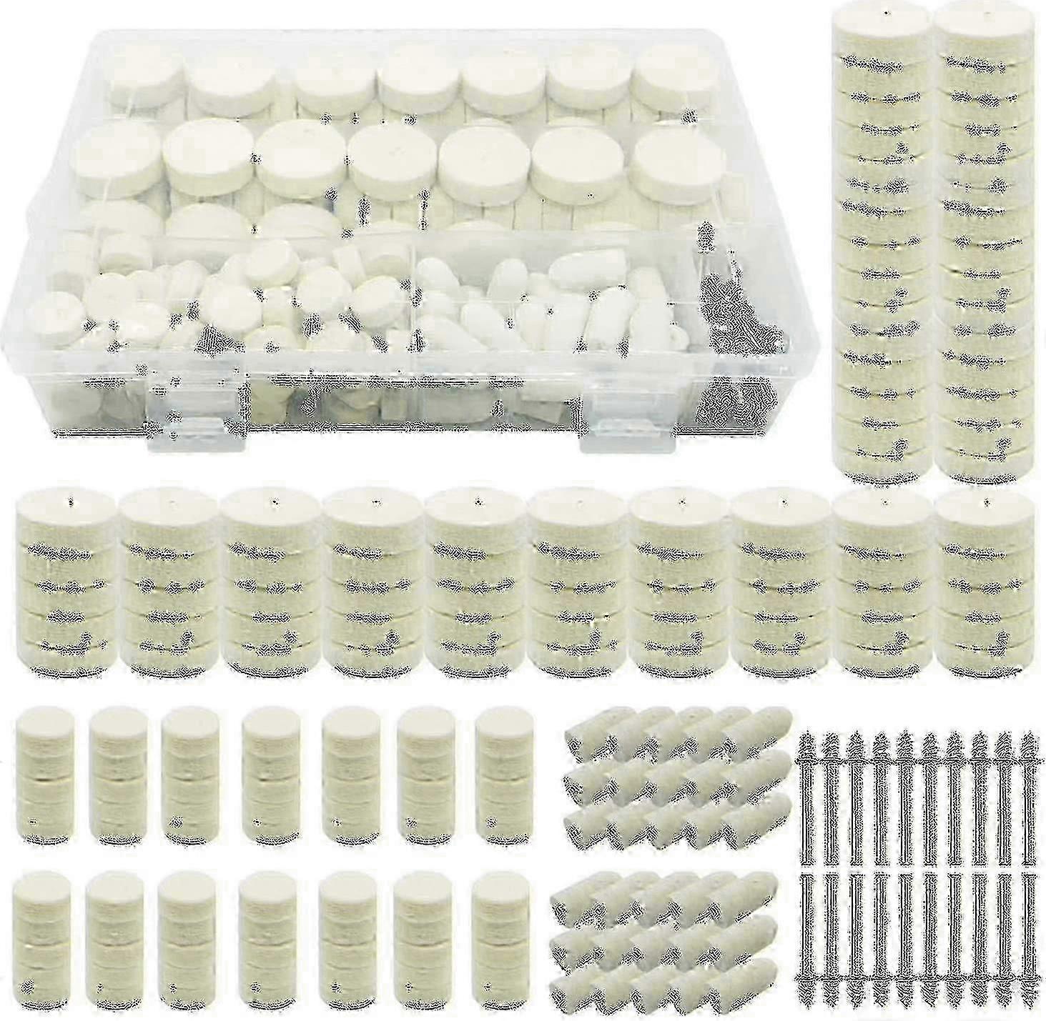 Complete 200Pc Wool Buffing Pad Set for Dremel Auto Polishing Cleaning Kit