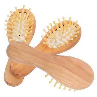 Massage Comb Wooden Combs for Massage Beige Portable Mini Airbag