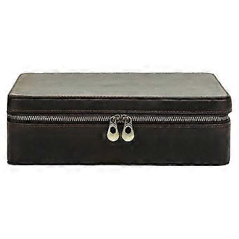 10 Slot Leather Watch Holder Vintage Jewelry Storage Display Case