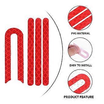Cycling Reflective Stickers for Warning 5Pack Red PVC Scooter Warning Strips