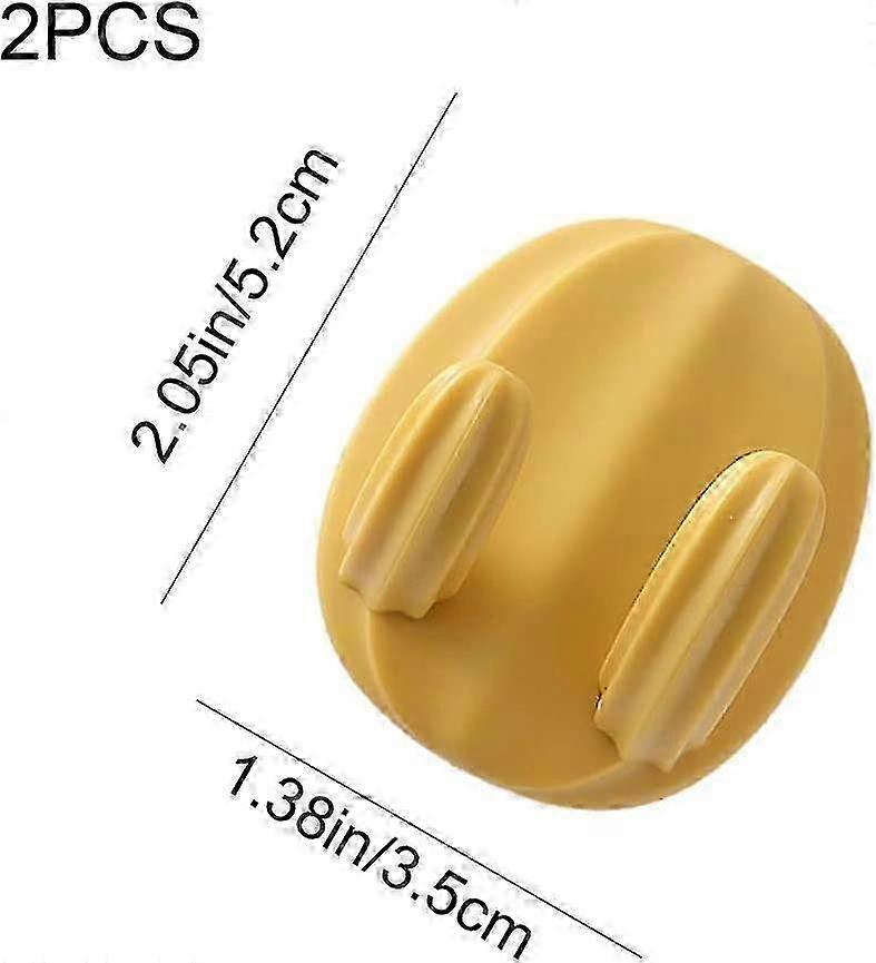 2 Pack Self Adhesive Hooks Cactus Wall Hooks