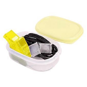 Sport Whistle Loud Crisps Sound Plastic Whistle with Lanyard Professional Soccer Basketball Referee Whistle compatible with Outdoor Yellow