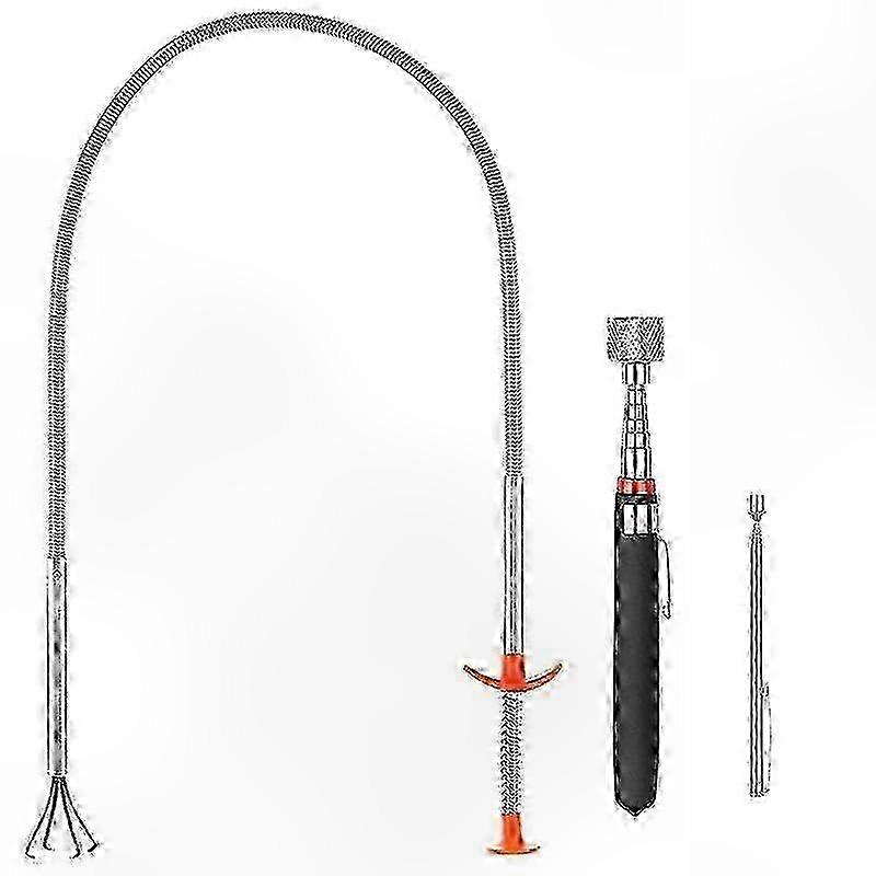 3-Pack Bendable Telescoping Magnetic Retrieval Tools compatible with Pickup Tasks