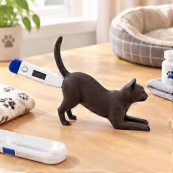 Veterinary Thermometers Stand for Dog Cats Care, Open Holder That Keep the Tool Visible and Reach Between Use  brown