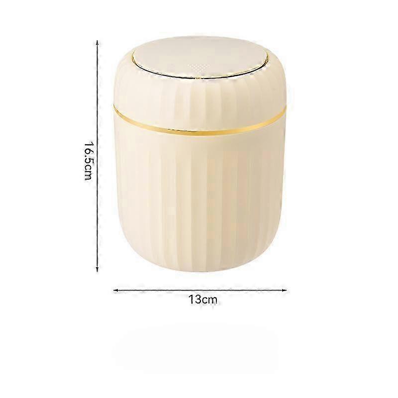Small Covered Desk Bin Plastic