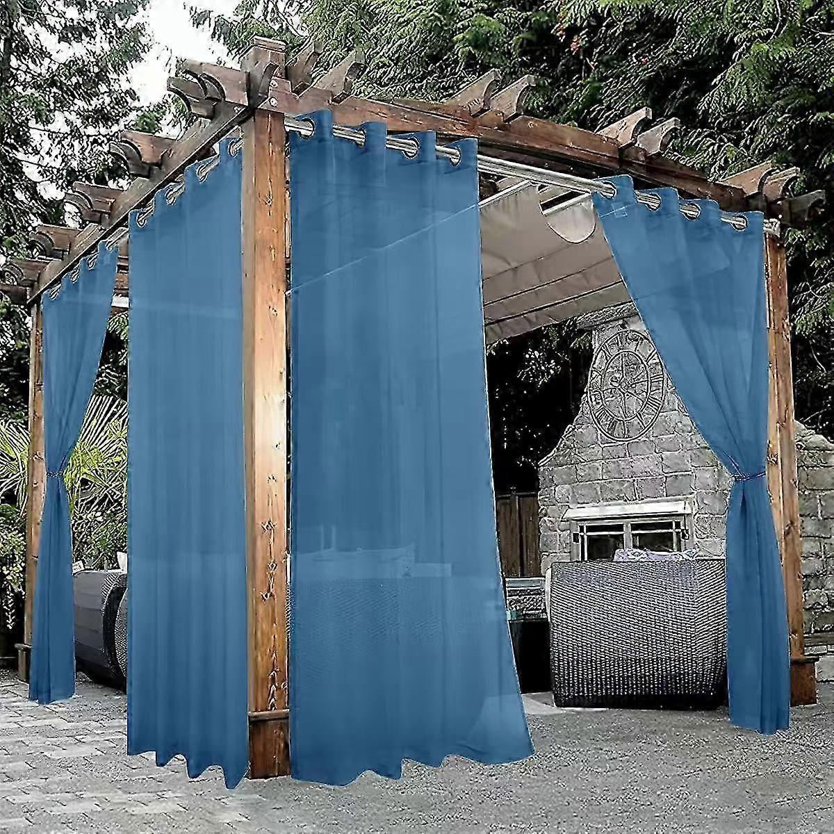 Linen-Look Waterproof Sheer Panels
