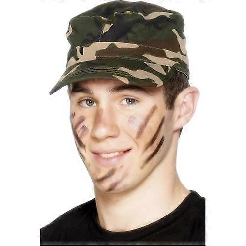 Smiffys Camo Polyester Army Cap
