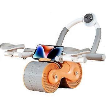 Ab Roller Wheel for Core Trainer, Automatic Rebound 4D Abdominal Wheel with Elbow Support, Fitness Abs Trainer Plank Roller