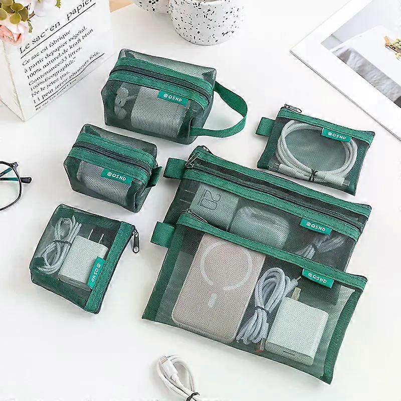 6PCS Portable Mesh Storage Organisers