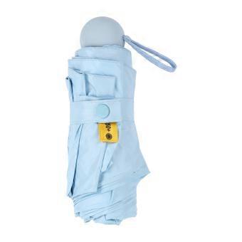 Reiseregenschirm Sun Rain 5 Faltbarer UV-Schutz Geschenk Tragbar mit Box für Männer Frauen Blau