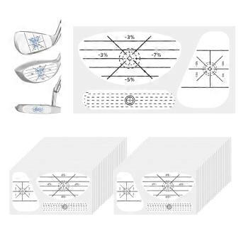 Golf Impact Tape,Self-Teaching Sweet Spot and Shot Consistency Analysis, Golf Club Face Stickers for Woods Irons and Putters, Improve Swing Accuracy &