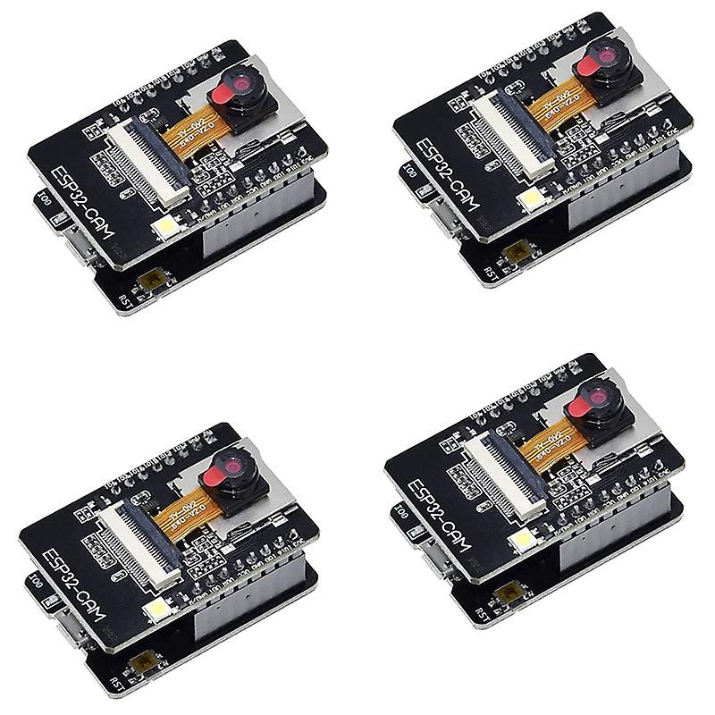 4-Pack Esp32-cam Wifi Bluetooth Board Esp32-cam-mb Micro-usb To Serial Port Ch340g With Ov2640 2mp Camera Module
