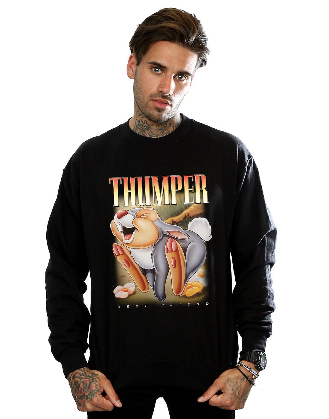 迪士尼男士班比·图姆珀蒙太奇汗衫