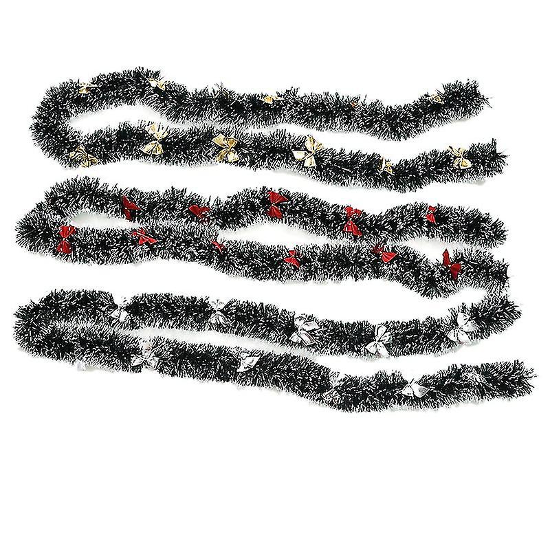 Christmas Decorations Christmas Tree Decorations Christmas Tree Hanging Decorations Dark Green With White Edge 2m Mini Strips Of Hair White Shiva