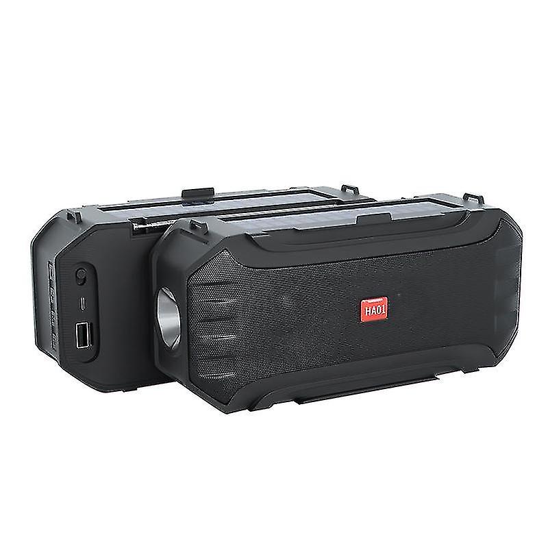 Ha01 Outdoor Portable Bluetooth Speaker With Flashlight Function(black)