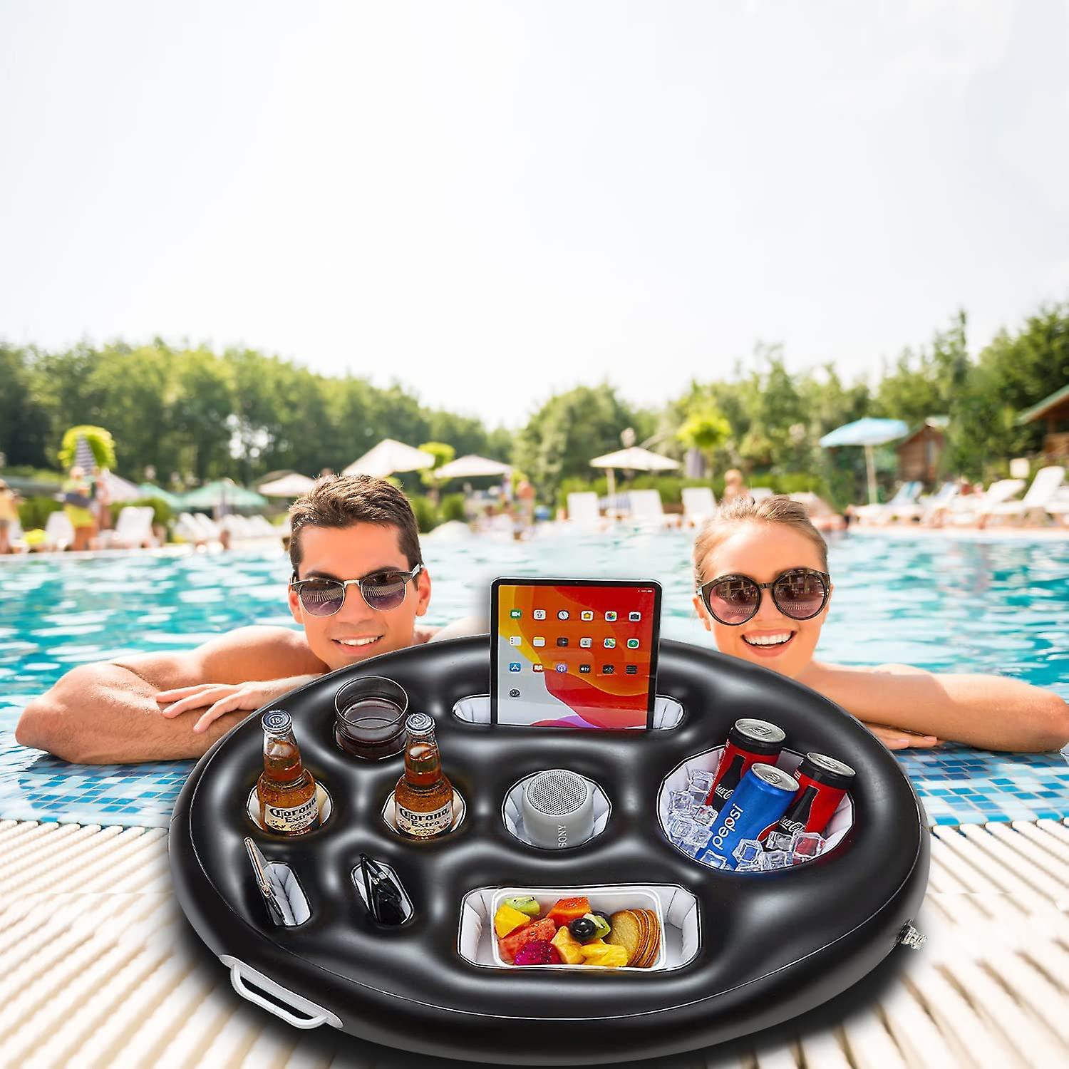 Schwimmender Getränkehalter Für Pool & Whirlpool – Isoliert, Hält Bis 50 Kg | Spaß-Accessoire Für Erwachsene