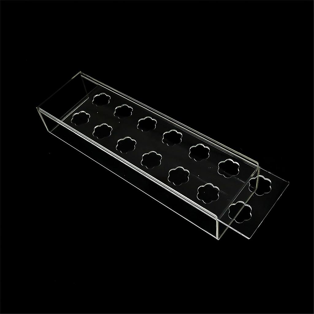Rectangular Clear Acrylic Flower Vase Decorative Long Rectangle Rectangular