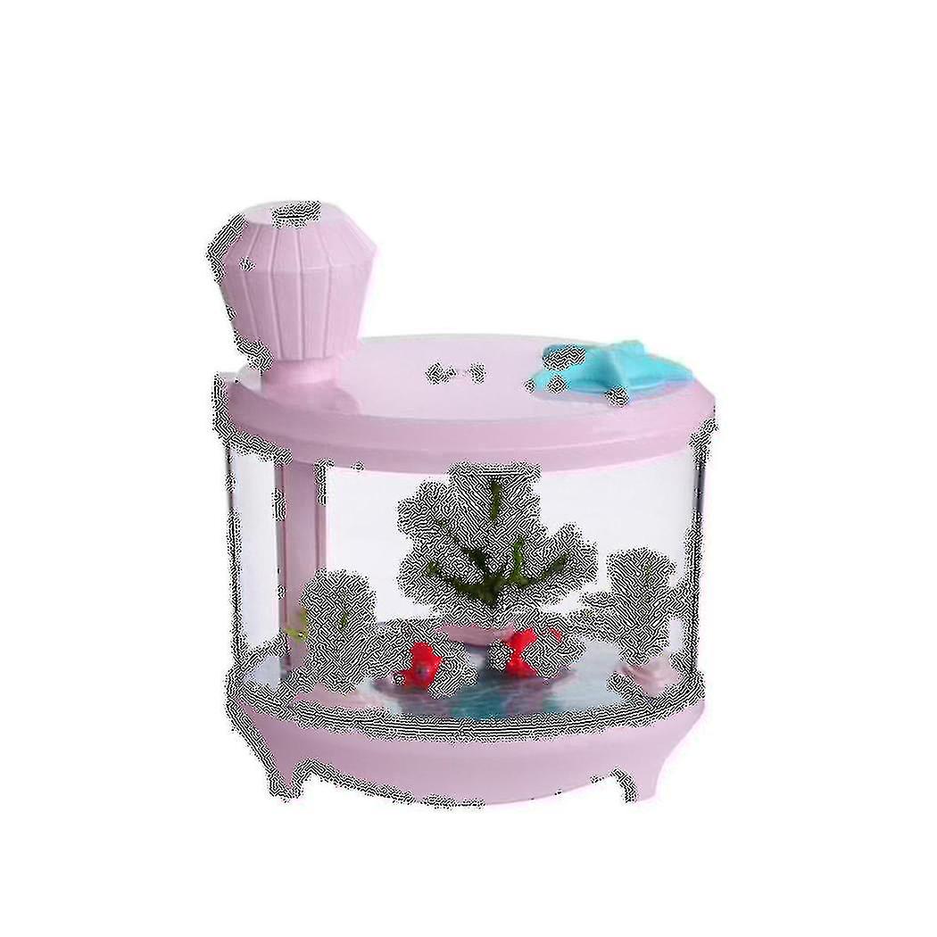 Fish Tank Air Humidifier Diffuser Colorful Night Light Dc5v Usb Mini Mist Maker 460ml Water Diffus
