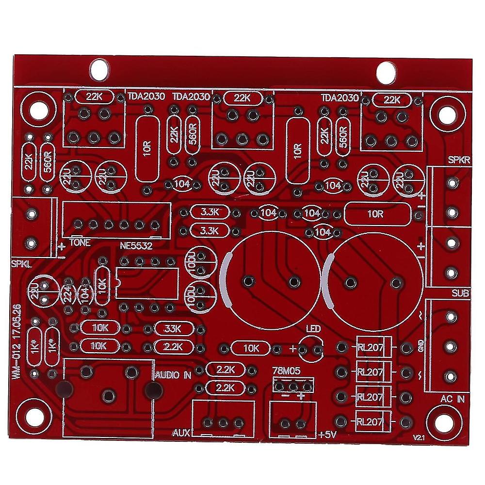 Tda2030a 2.1 Super 2.1 Subwoofer Amplifier Board Three-channel Speaker Audio Amplifier Board