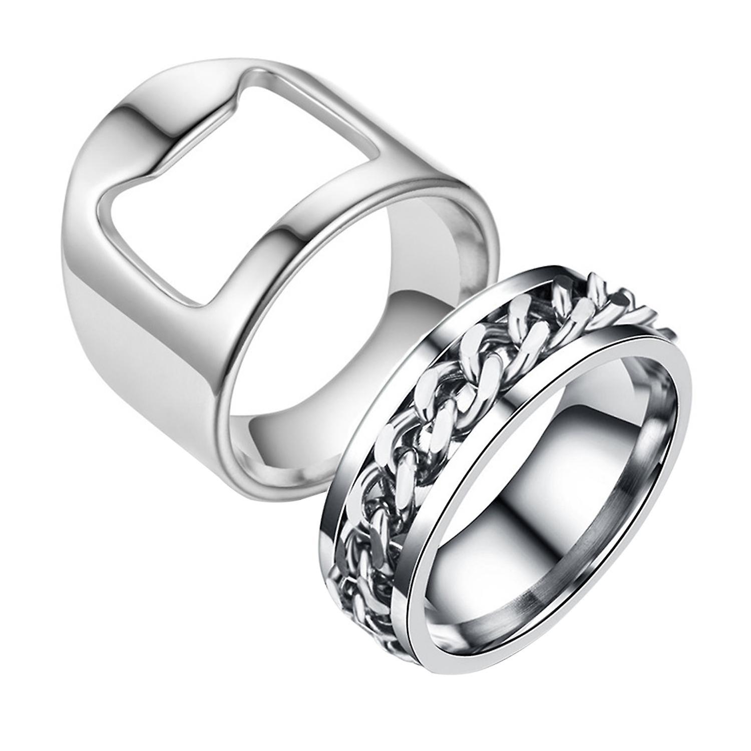 ZHOUBA 1 Set Bottle Opener Ring Labor-saving High Durability Bottle Cap Remover Ring for Pub