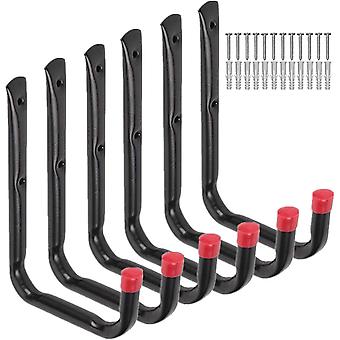 Hochleistungs-Garagenaufbewahrungs-Dienstprogrammhaken, universelles U-Rack-Organizer-System für die Wandmontage, Allzweck-Hänger für Fahrrad, Stuhl, Schlauch, Werkzeuge