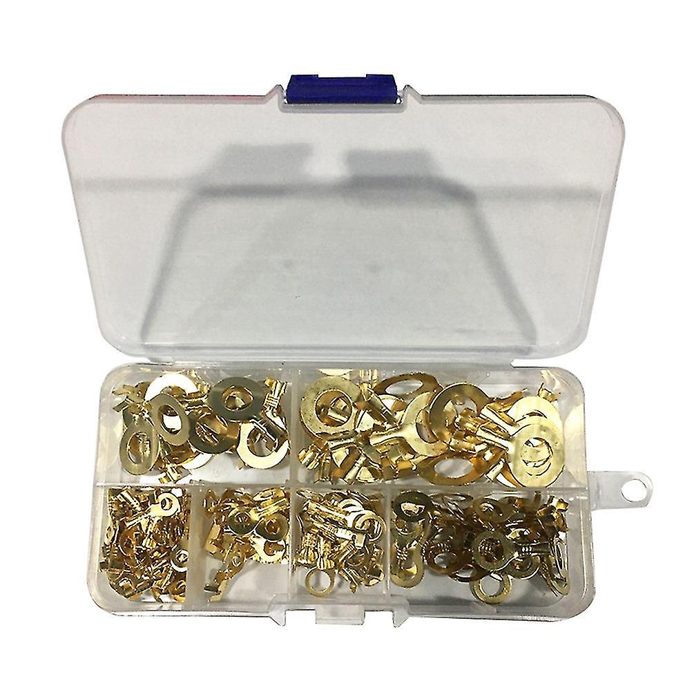 150pcs Wire Terminal Round Circular Brass Copper O Ring Wire Connector Wire Terminal For Connecting