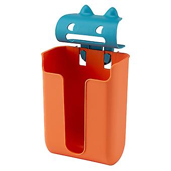Wall Mounted Trash Bag Container Plastic Bags Holder Organizers